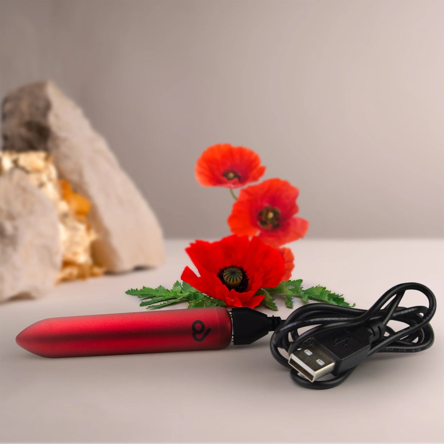 Rocks-Off Poppy Red Rechargeable Bullet Vibrator