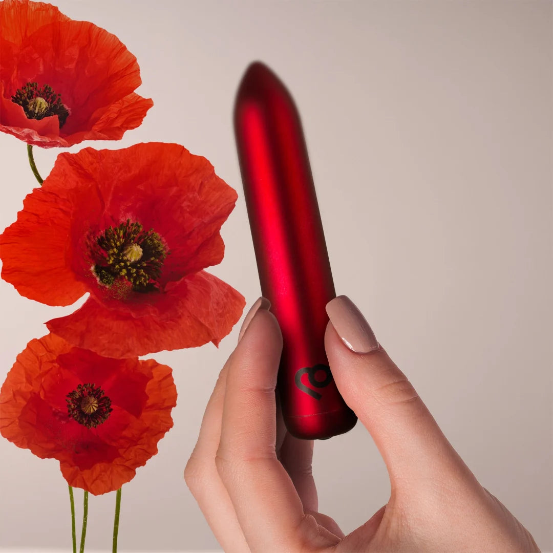 Rocks-Off Poppy Red Rechargeable Bullet Vibrator