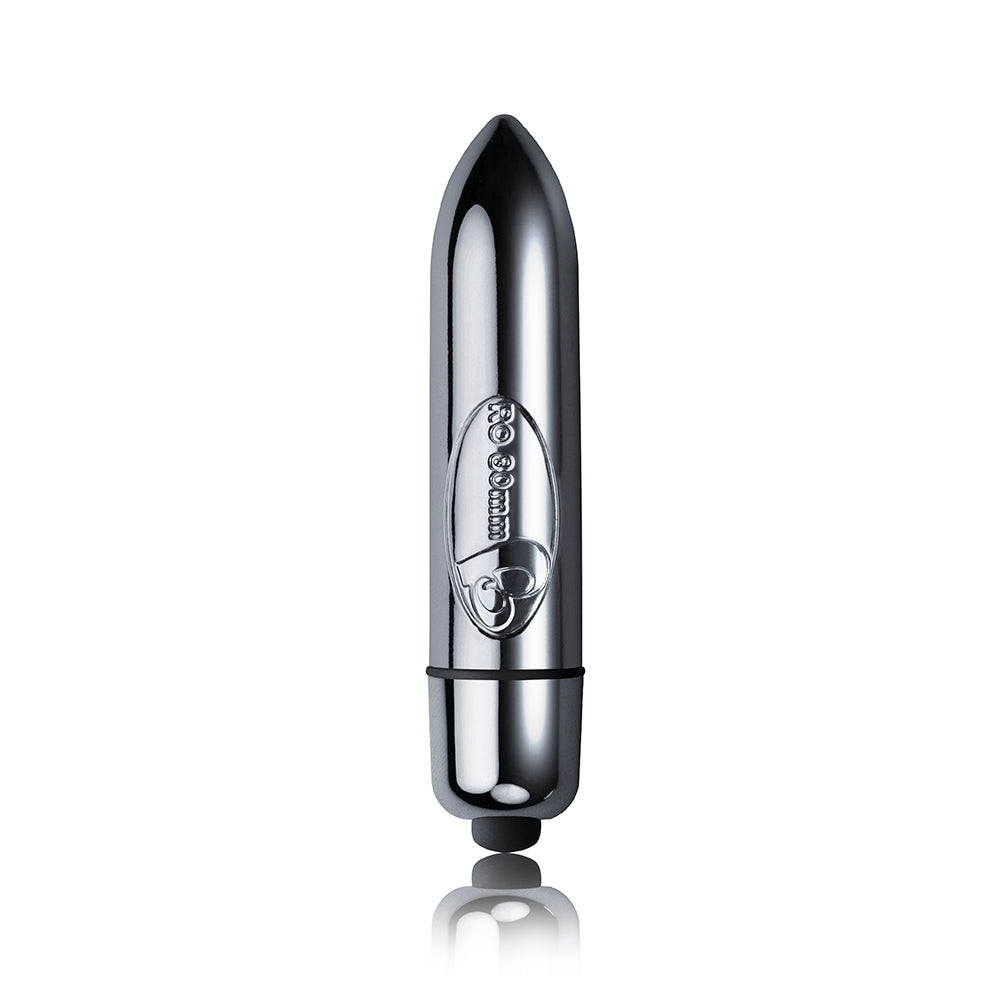 RO-80mm Single Speed - Silver Rocks-Off Vibrator