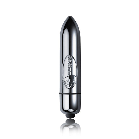 RO-80mm Single Speed - Silver Rocks-Off Vibrator