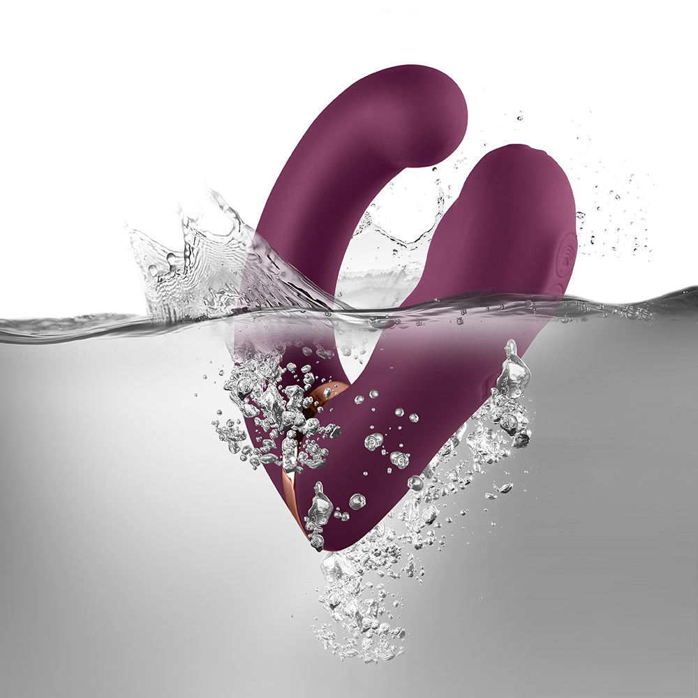 Rocks-Off Variety Rechargeable Wearable Vibrator – Burgundy