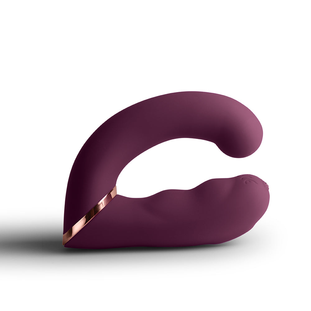 Rocks-Off Variety Rechargeable Wearable Vibrator – Burgundy