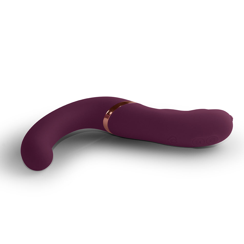 Rocks-Off Variety Rechargeable Wearable Vibrator – Burgundy