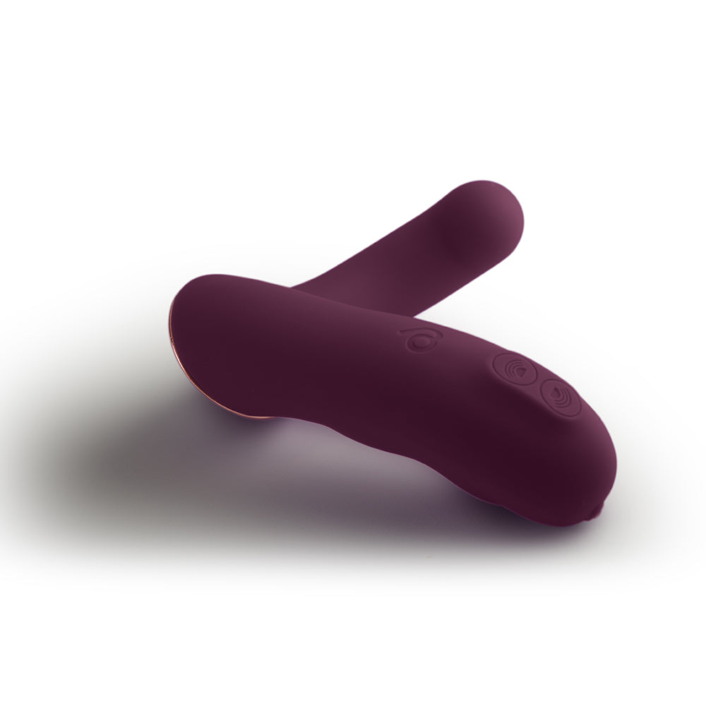 Rocks-Off Variety Rechargeable Wearable Vibrator – Burgundy