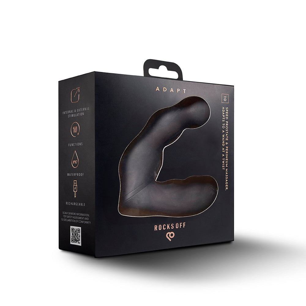 Rocks-Off Adapt Rechargeable Prostate Massager – Black