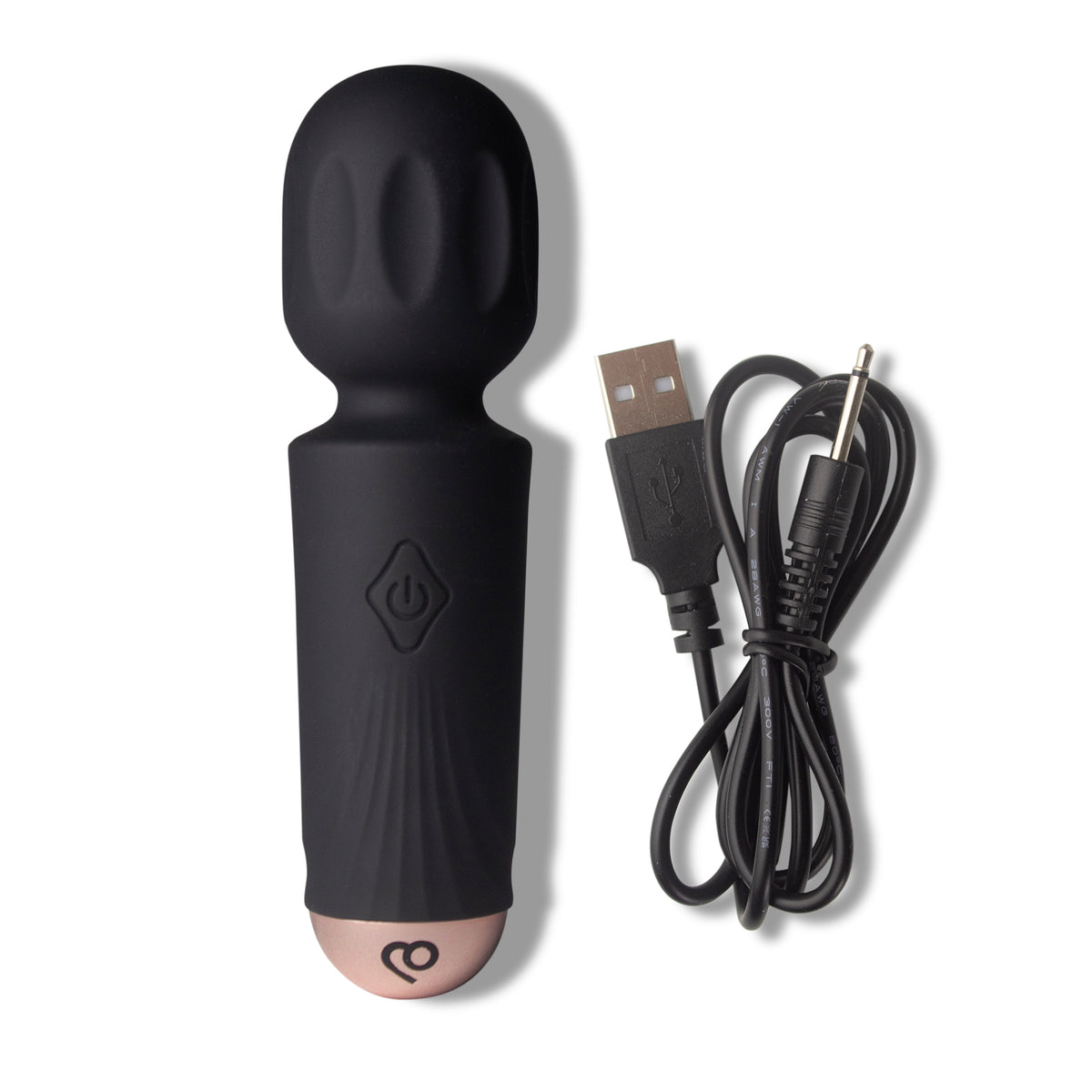 Rocks-Off Rechargeable Mini Wand – Black Tulip
