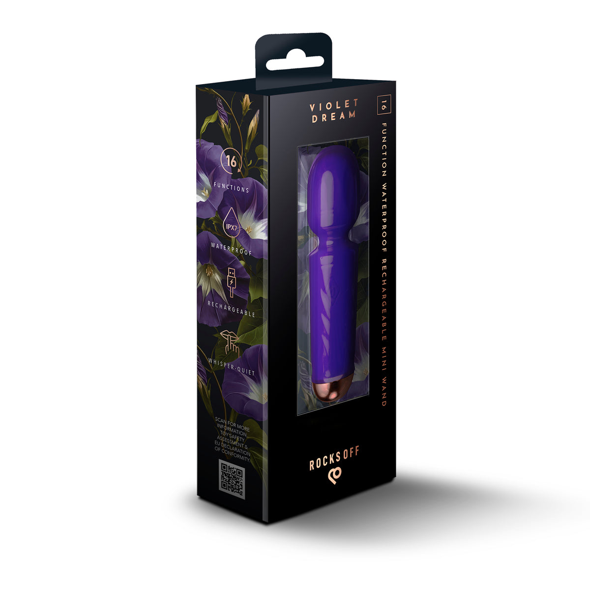 Rocks-Off Rechargeable Mini Wand – Violet Dream