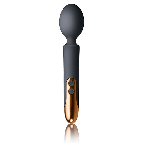 Oriel Rechargeable Wand Black & Copper Rocks-Off Vibrator