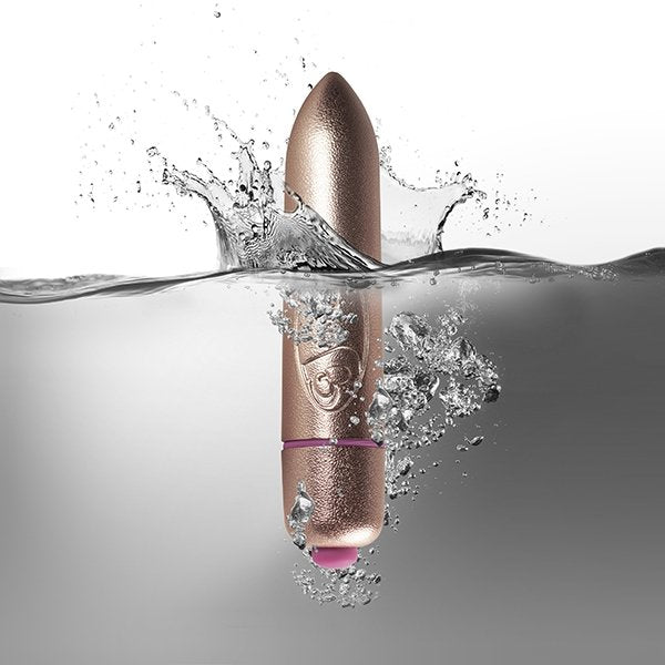 RO-80mm Precious Golden Passion Rocks-Off Vibrator