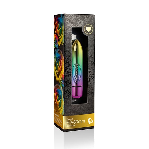 RO-80mm Rainbow Rocks-Off Vibrator