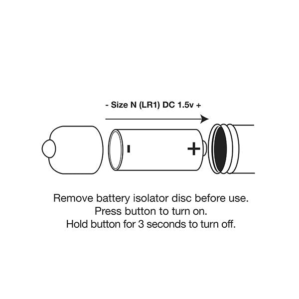 RO-80mm Neon Halo Green Rocks-Off Vibrator